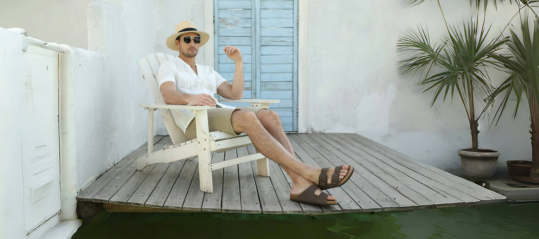 FITORY Men’s Sandals: Comfort， Style for Your Summer Adventures 🌞👣