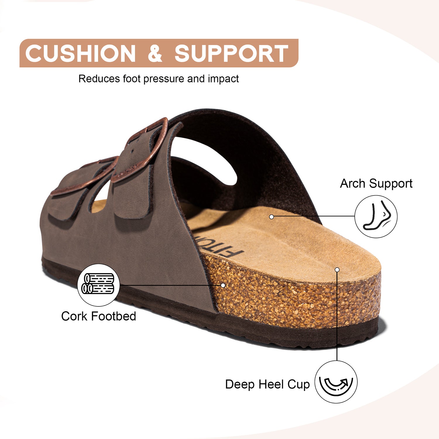 Mens Sandals with Arch Support