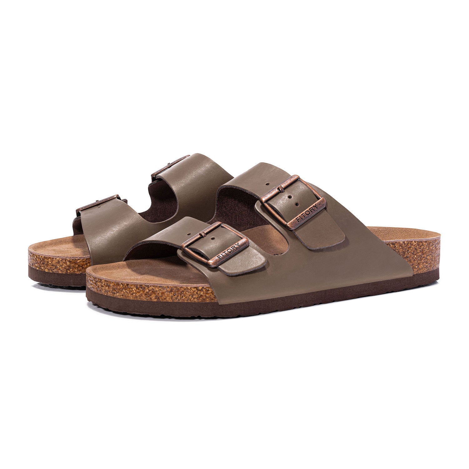 Men's Leather Sandals Casual Open Toe Slippers