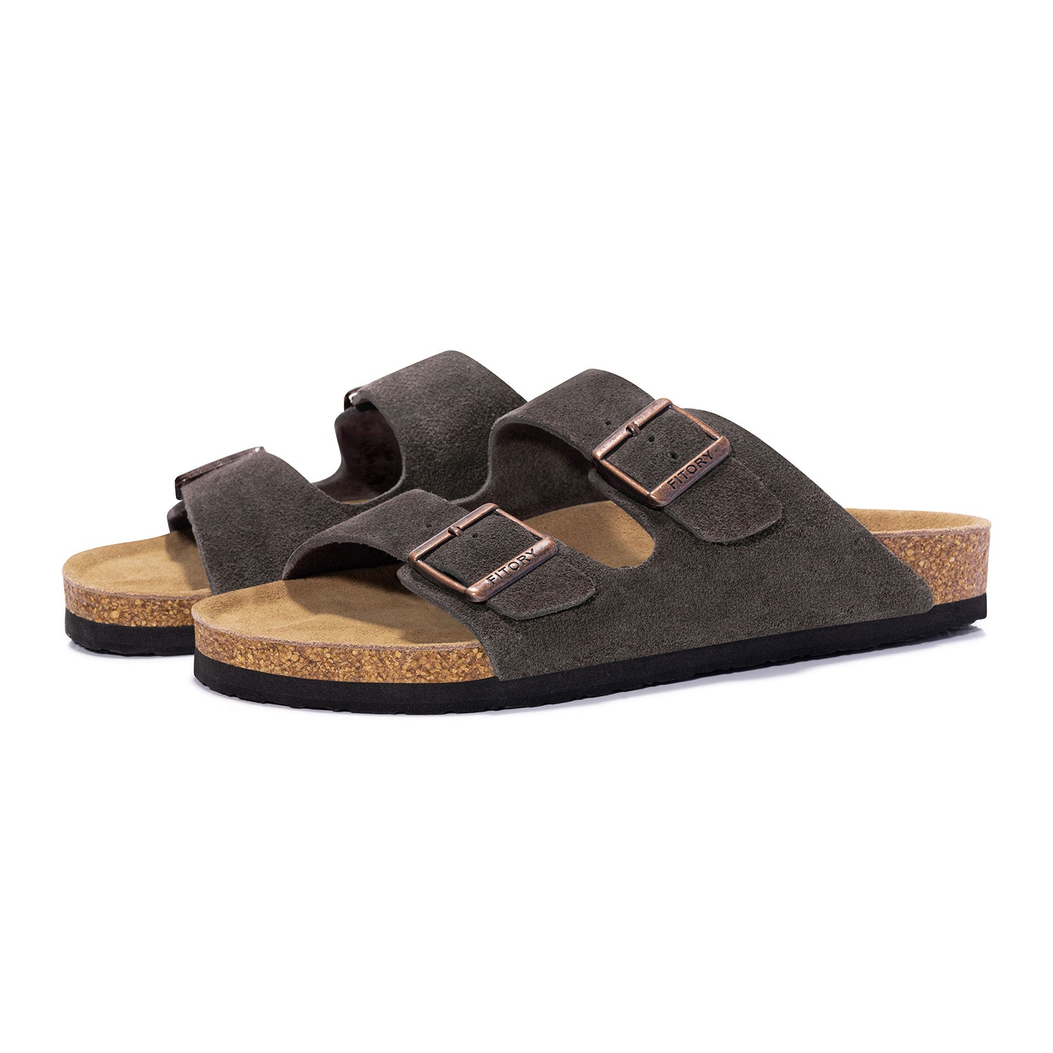Men's Leather Sandals Casual Open Toe Slippers