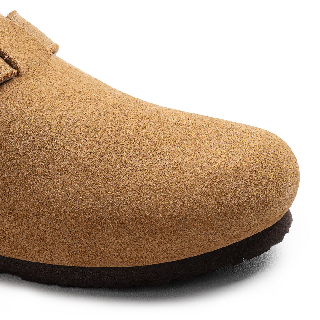 Women’s Suede Clogs with Round Toe