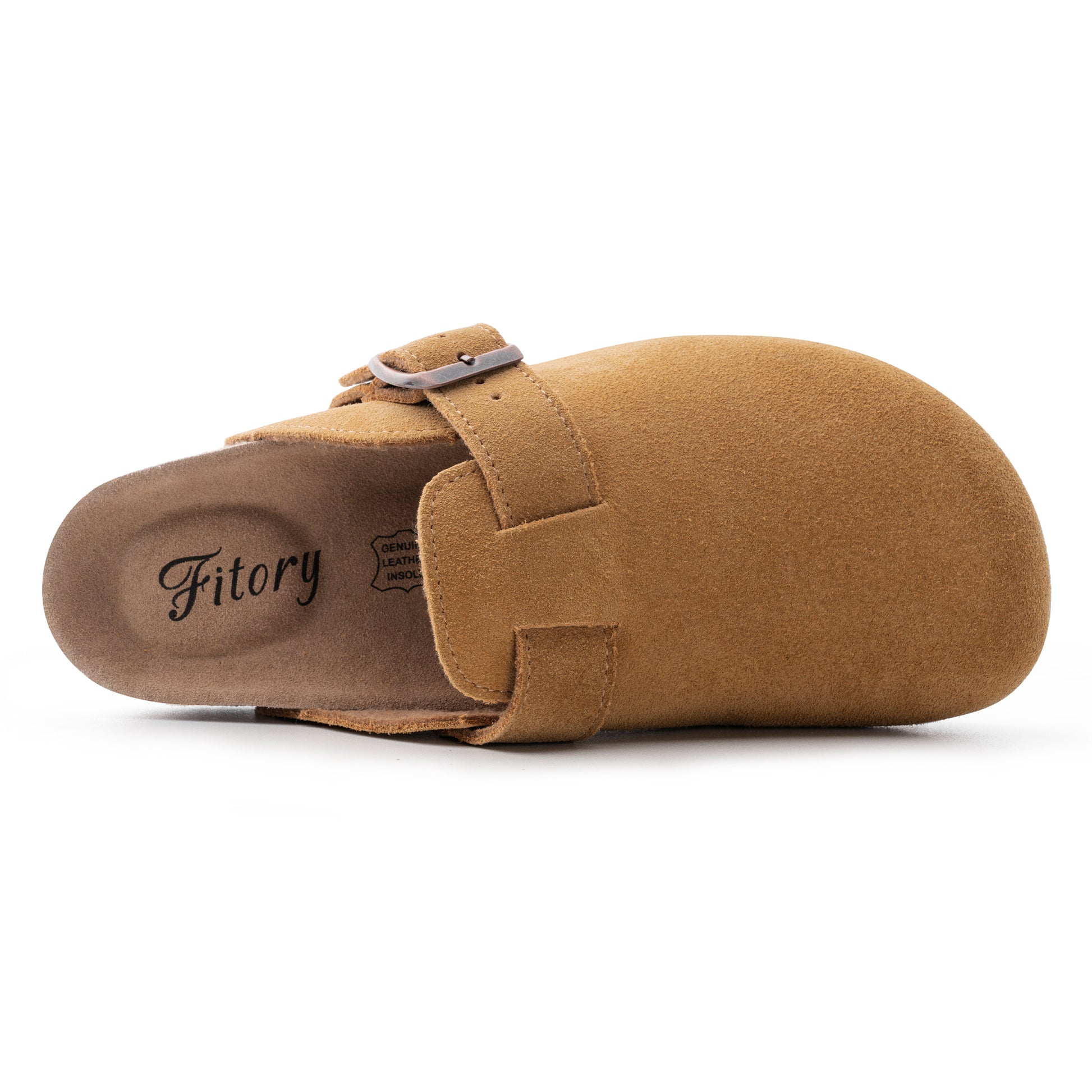 Women’s Suede Clogs with Round Toe