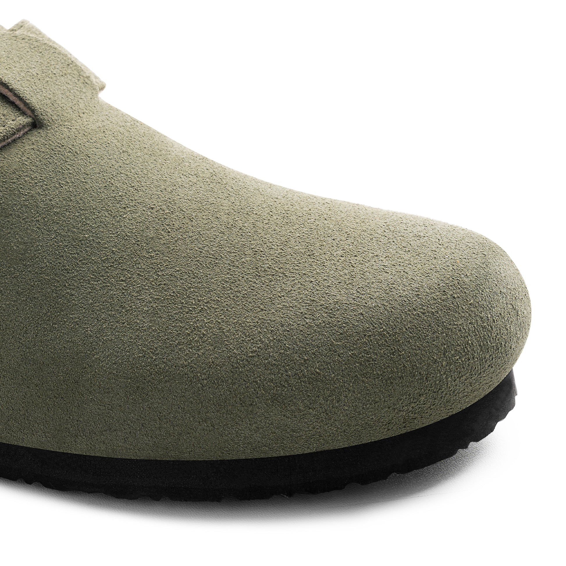 Women’s Suede Clogs with Round Toe