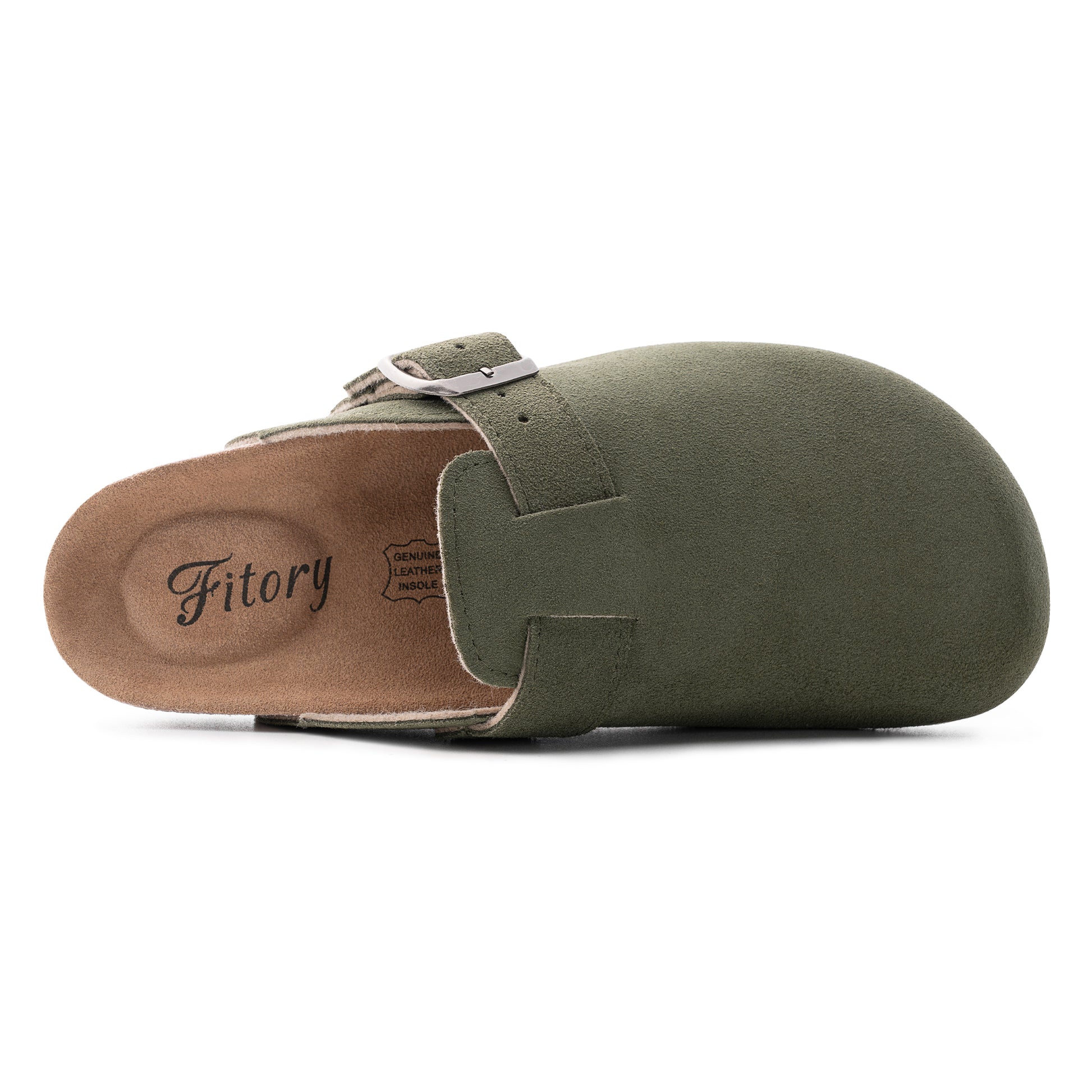 Women’s Suede Clogs with Round Toe