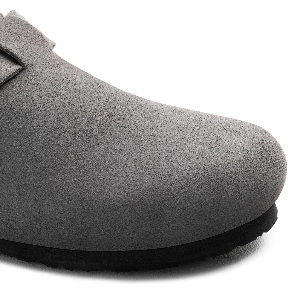 Women’s Suede Clogs with Round Toe