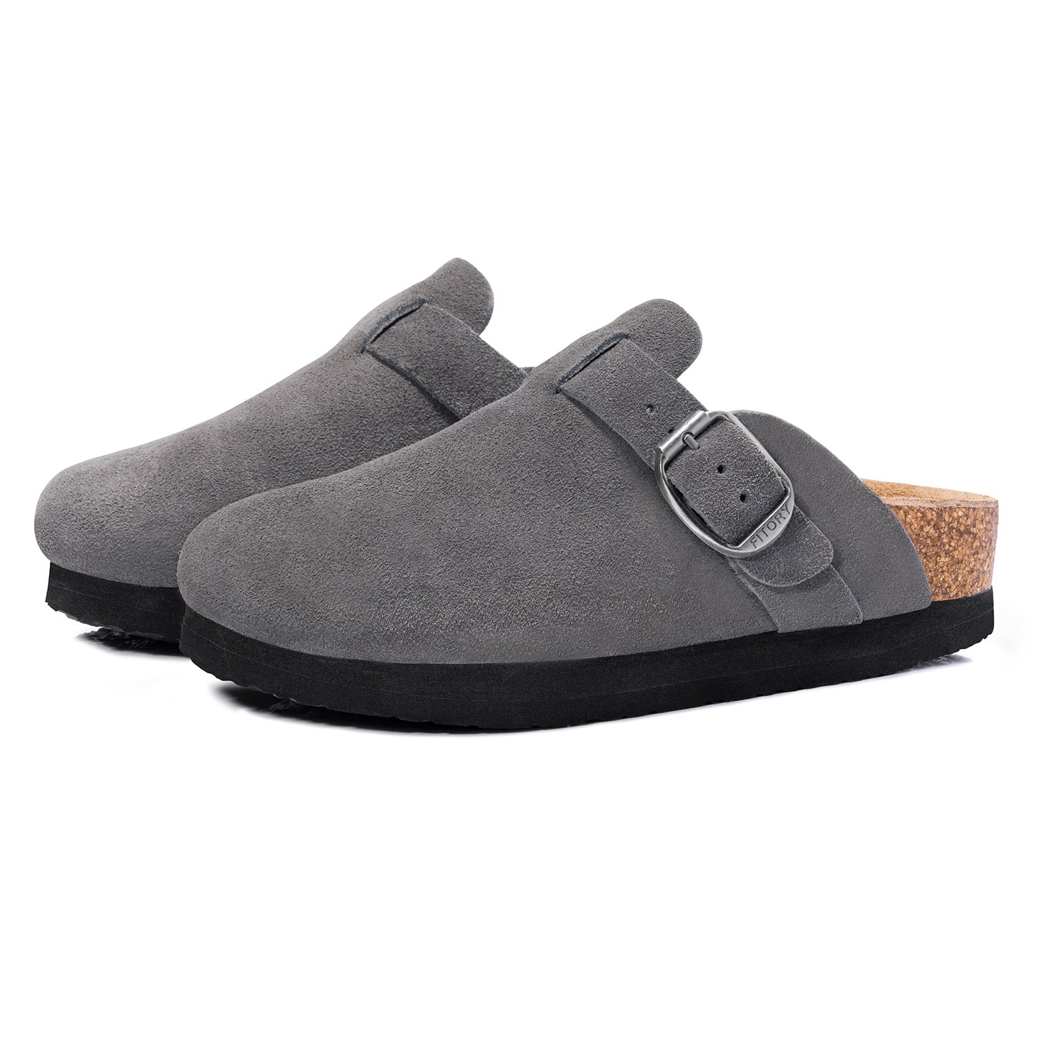 Women Platform Clogs High Sole Suede