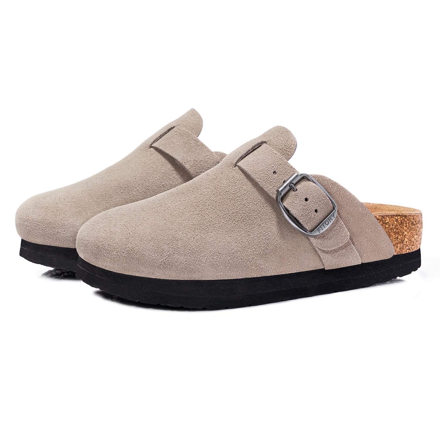 Women Platform Clogs High Sole Suede