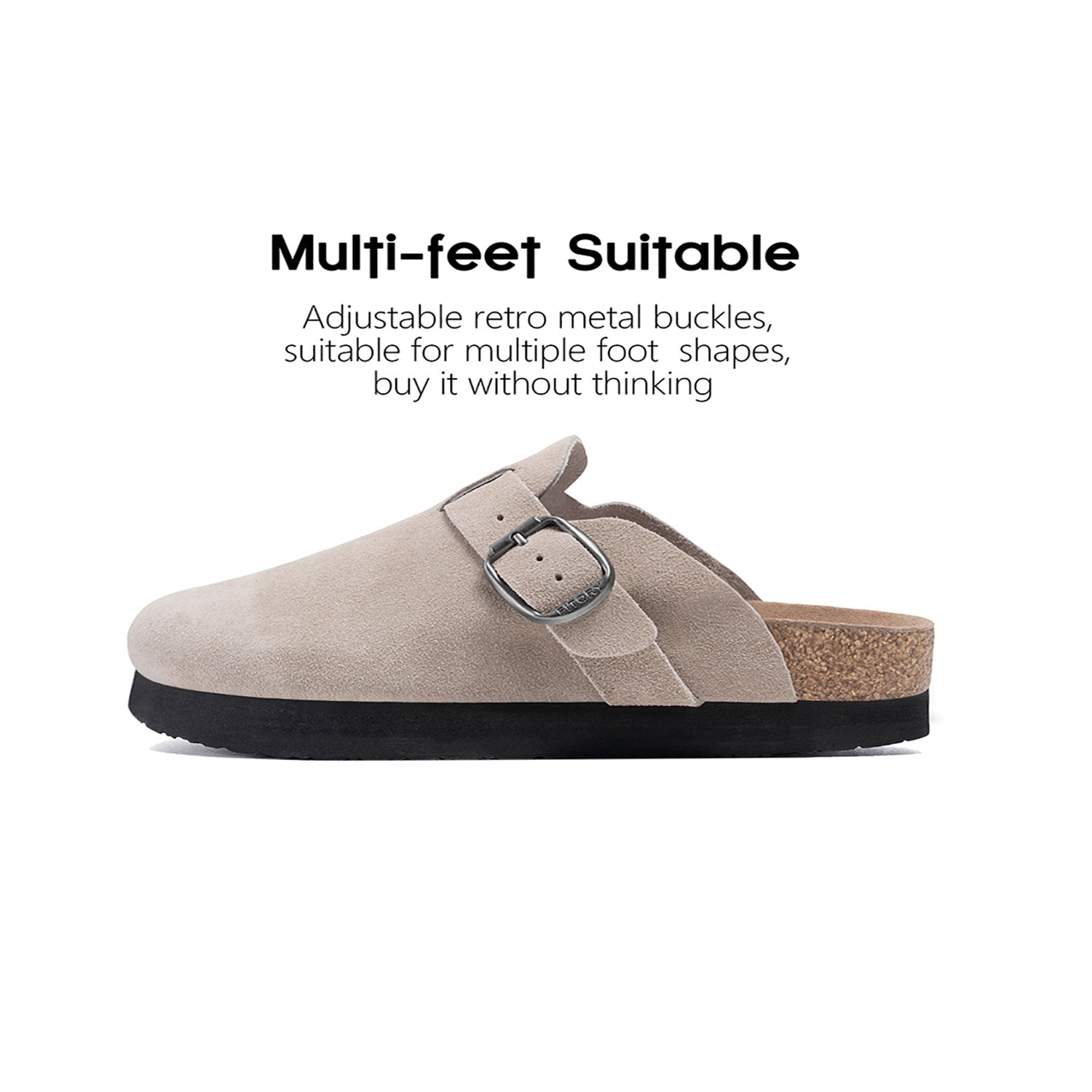 Women Platform Clogs High Sole Suede