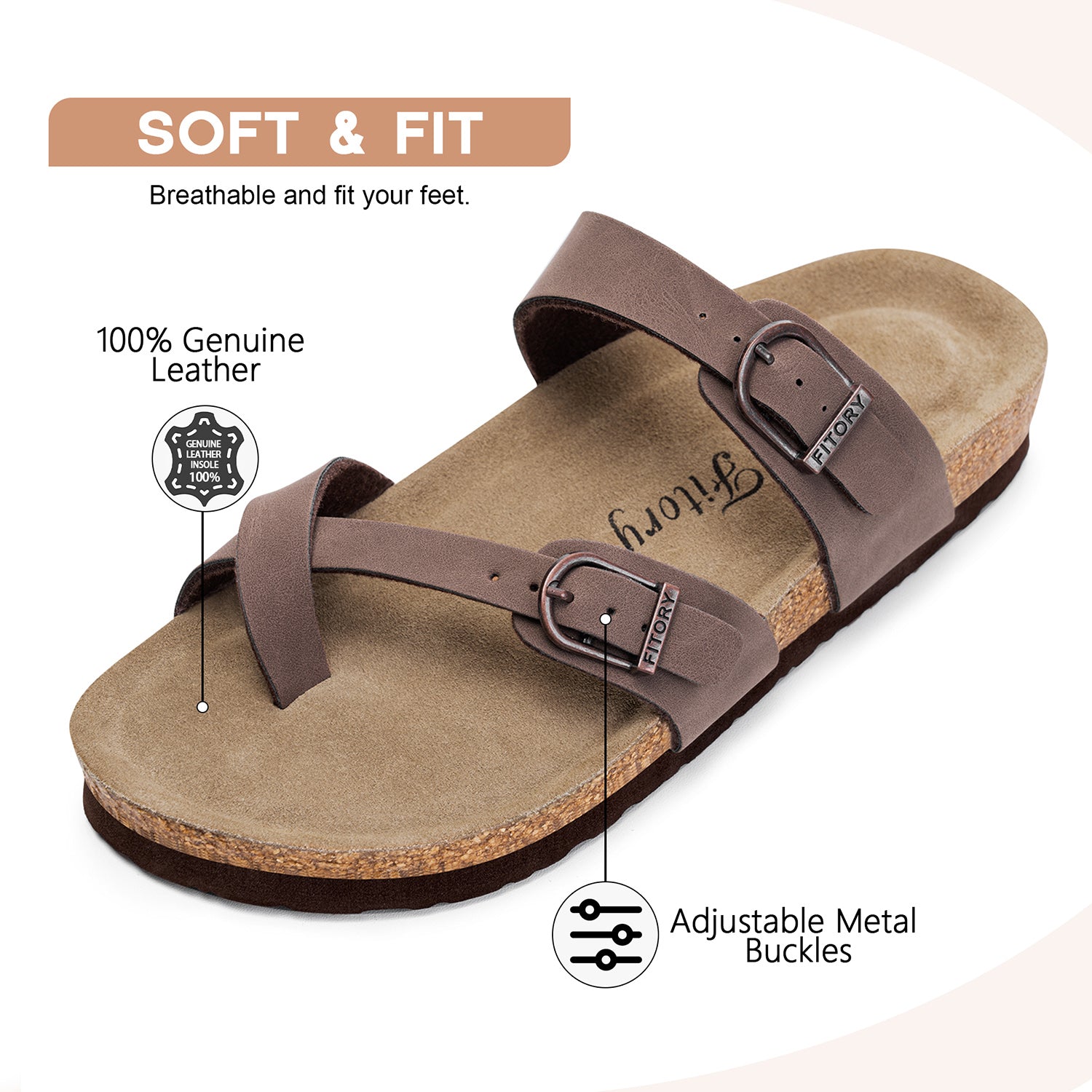 Gizeh Birkenstock Sandals Women FITORY Women's Flat Sandals