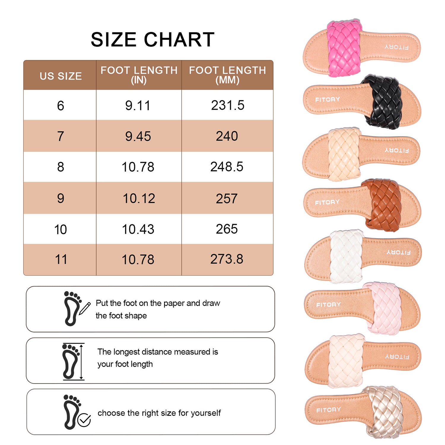 White Black Brown Hot Pink Stone Gold Light Pink
