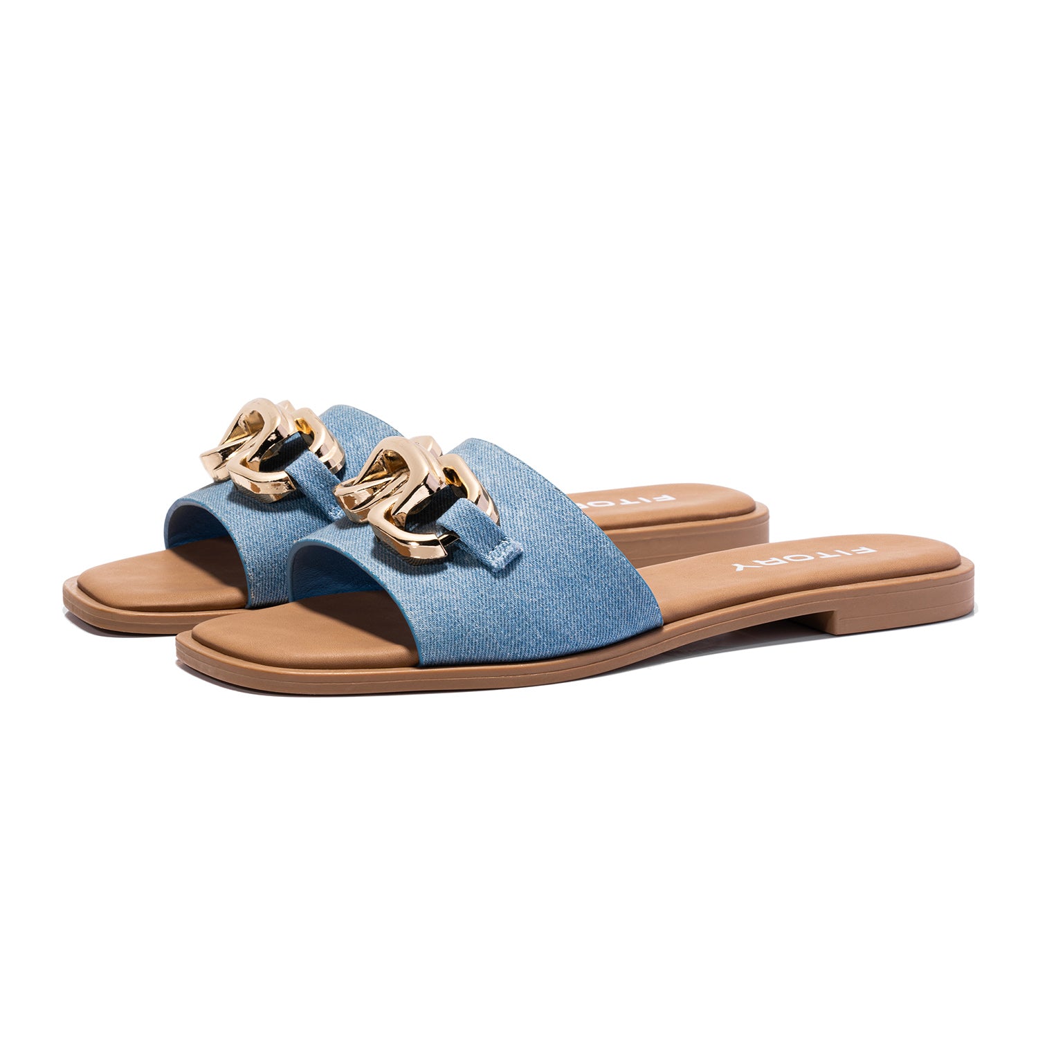 Summer Sandles FITORY Women's Flat Sandals Fashion Square Open