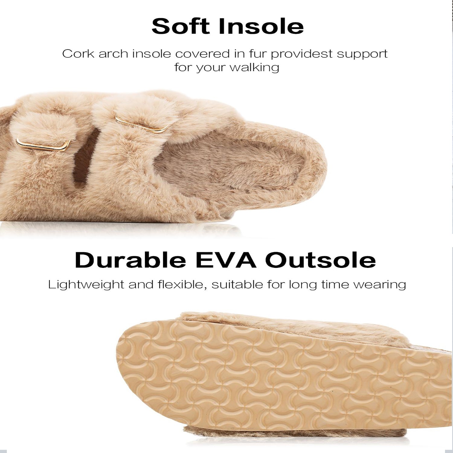 House Slippers for Women Fuzzy and Comfortable